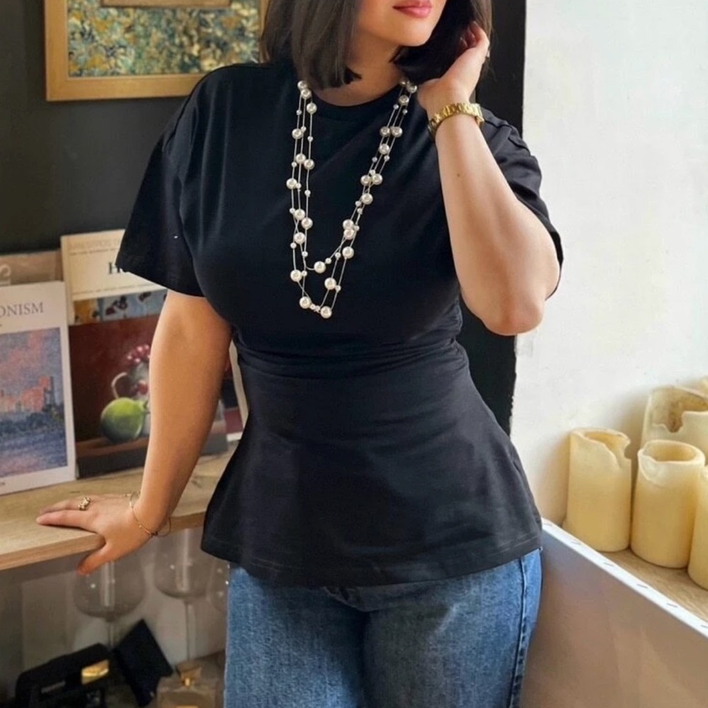 Elegant Black Women's Top t-shirt